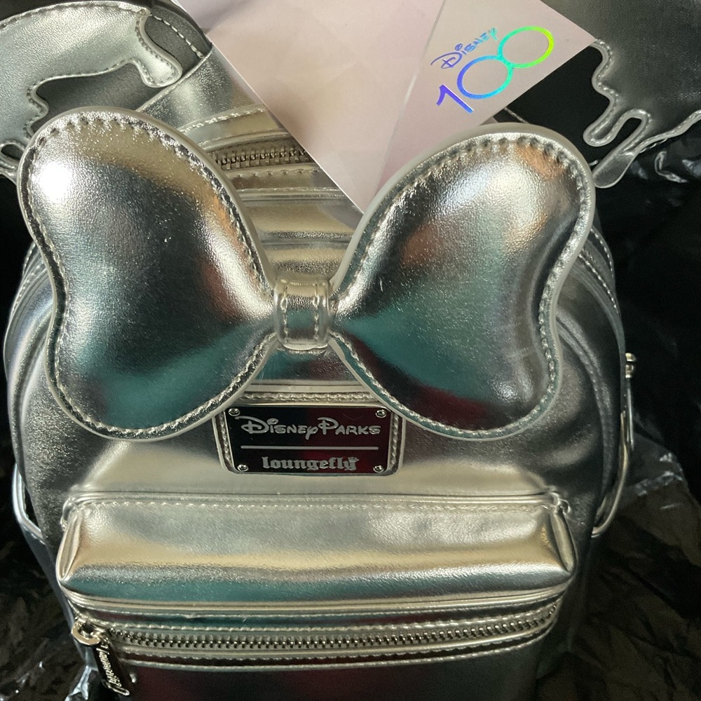 Disney Parks  Mickey Drip ears  100 yrs Annaversary  Loungefly   NWT - Picture 5 of 12